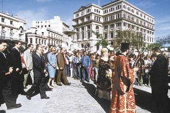 Ο μικρός νεόδμητος ναός βυζαντινής αρχιτεκτονικής αποτελεί προσφορά του Κουβανικού λαού προς την Ελληνική Ορθόδοξη Κοινότητα της Κούβας και ιδιαίτερα προς τον Οικουμενικό Πατριάρχη κ. Βαρθολομαίο.