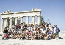 Hellenic culture. During the 16-day session, participants reside at the Ionian Village campsite on the coast of the Ionian Sea.