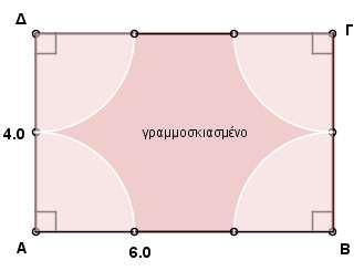 Να υπολογίςετε το εμβαδό τθσ γραμμοςκιαςμζνθσ