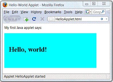Προσθήκη Java Applets Επειδή τα Java Applets δεν είναι πάντοτε ακίνδυνα και κάποιος κακόβουλος δημιουργός θα μπορούσε να δημιουργήσει πρόβλημα στον υπολογιστή του χρήστη, οι περισσότεροι browsers