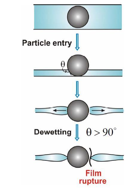 Διάρρηξη υμενίου από στερεά σωματίδια : Μηχανισμός