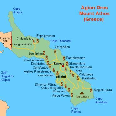 Γενικές πληροφορίες Το Άγιο(ν) Όρος αποτελεί αυτοδιοίκητο τμήμα του Ελληνικού Κράτους, που βρίσκεται στη χερσόνησο του Άθω της Χαλκιδικής στη Μακεδονία.