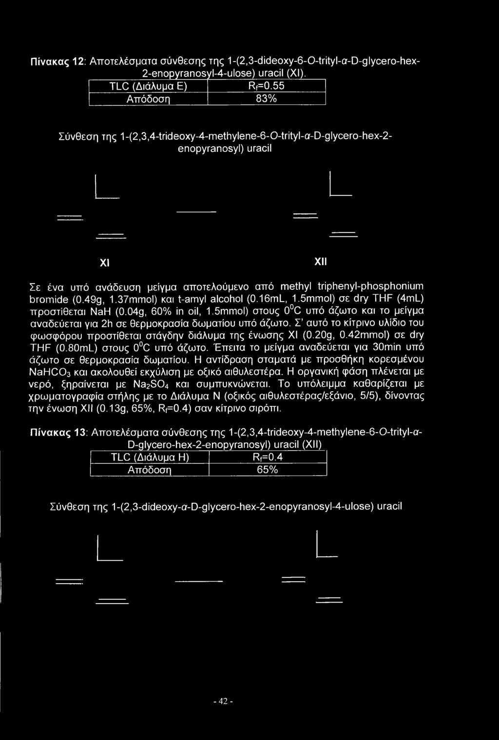 (0.49g, 1.37mmol) και t-amyl alcohol (0.16ml_, 1.5mmol) σε dry THF (4mL) προστίθεται NaH (0.04g, 60% in oil, 1.