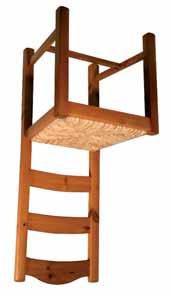 καρέκλες ενιαίου χώρου ξύλινες 15 εκρού