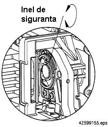 6. Introduceti lantul in noul bloc inferior in aceeasi pozitie si orientare (lantul trebuie sa functioneze fara torsionare); 7. Montati noile semighidaje (momentul de strangere 6 Nm); 8.
