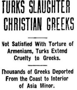 It ended in tragedy in the years 1916 23 of the 574.000 Greeks living in Pontus in 1916, 350.000 were killed and the remainder became refugees.