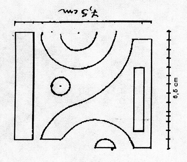 Δίνεται το 1:4 γραμμικού σχεδίου μοτίβ (14cmx14cm).