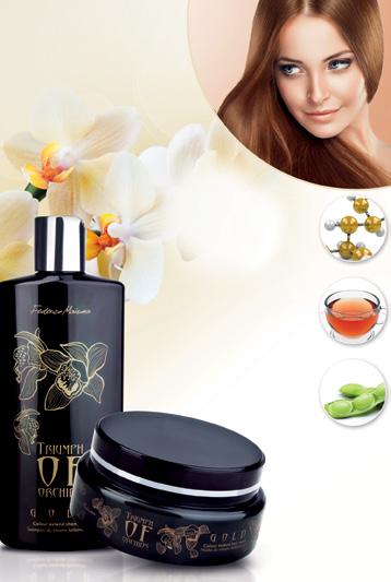 LUX ÎN FIECARE ZI PENTRU PĂR VOPSIT COLECŢIA TRIUMPH OF ORCHIDS Reînnoire rapidă: în doar 5 MINUTE Palmele şi tălpile tale îşi recapătă moliciunea naturală şi netezimea de catifea.