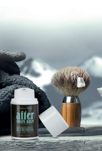 PENTRU BĂRBAŢI BALSAM DUPĂ RAS After shave balm 50 ml 798,00 LEI/1 l Balsamul nutritiv calmează pielea iritată de bărbieritul zilnic.
