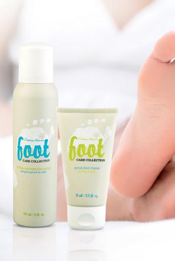 SPECIAL PENTRU PIELEA TA ÎNGRIJIREA TĂLPILOR ANTIPERSPIRANT PENTRU TĂLPI Antiperspirant foot spray 150 ml 233,33 LEI/1 l Antiperspirant eficient, cu extracte de castan sălbatic şi salvie, care