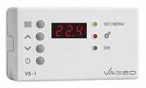 Κωδικός Ψηφιακό Θερμόμετρο & Υδροστάτης (Ελεγκτής) για Πολλαπλές Εφαρμογές Θέρμανσης ή Ψύξης Vs- Vs- Box 5* Box 0* 6,00 Γενικά Χαρακτηριστικά : Κατάλληλο για επιτήρηση και έλεγχο θερμοκρασίας σε