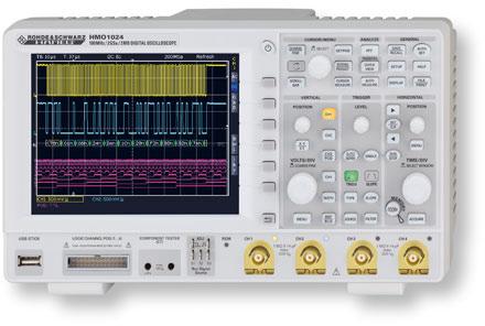 Osciloscoape digitale multifuncționale de la Hameg HMO 1002 Rată de eşantionare 1GS/s Memorie 512 KPuncte, Memory Zoom până la 50,000:1 Model HMO 1002 Afișare numerică 6.