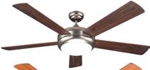 00052 MATESTAR MAT-52055WA/CH Aνεμιστήρας οροφής με 52 /130 περίμετρο.