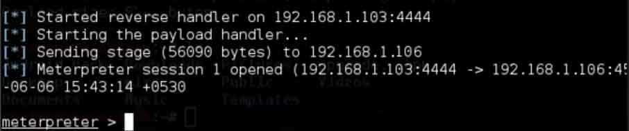session µεηαξω ηερ ζςζθεςήρ android θαη µε ηον ςποιογηζηή µε ηο kali linux. εηθψνα 3.151 αθοω έγηνε εγθαηάζηαζε ηος.apk απσείος µέζα ζηεν ζςζθεςή ηος android θαηεςζείαν εγθαζηδπωζεθε ένα εηθψνα 3.