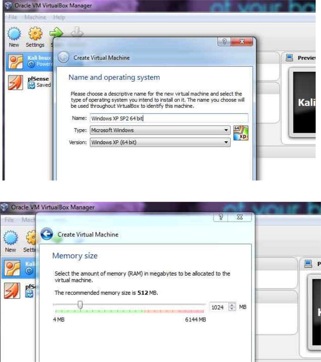 Εγκατάςταςη του windows Xp SP2 ςτο εικονικό Penetration test lab Η δεφτερθ εικονικι μθχανι που κα εγκαταςτιςω κα είναι το λειτουργικό windows xp SP2. Αφοφ ζχω ςε.