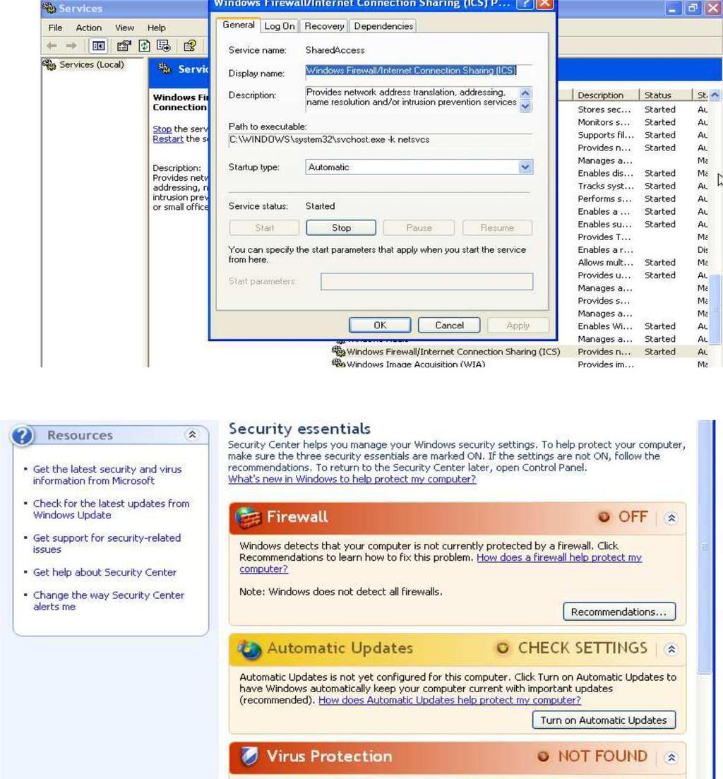 και πατάω τθν επιλογι "Remove disk from virtual drive" 45 για απενεργοποίθςθ του firewall κα πάω ςτο control panel, φςτερα ςτο administrative tools, φςτερα Services και κα