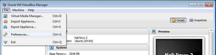 Πριν ξεκινιςει θ εγκατάςταςθ του pfsense πρζπει να γίνουν κάποιεσ ρυκμίςεισ ςτο Virtual box.