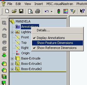 73 c. Se observă că aceste modificări nu s-au produs în modelul CAD 3D al manivelei.