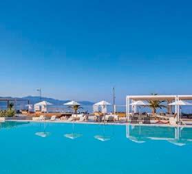 HORIZON BLU 5* DELUXE ΔΙΑΜΟΝΗ: 38 ευρύχωρα δωμάτια και σουίτες, εξοπλισμένα με μεγάλες βεράντες, μπάνιο με μπανιέρα / ντουζιέρα, καναπέ, καθιστικό,