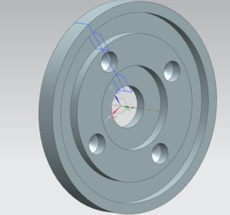 Στο Select feature διαλέγουμε την οπή (simple hole) που δημιουργήσαμε πριν. Στο Layout επιλέγουμε circular.