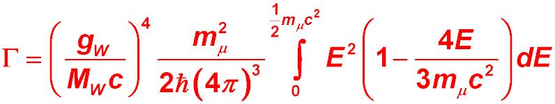 DECY OF THE MUON Th