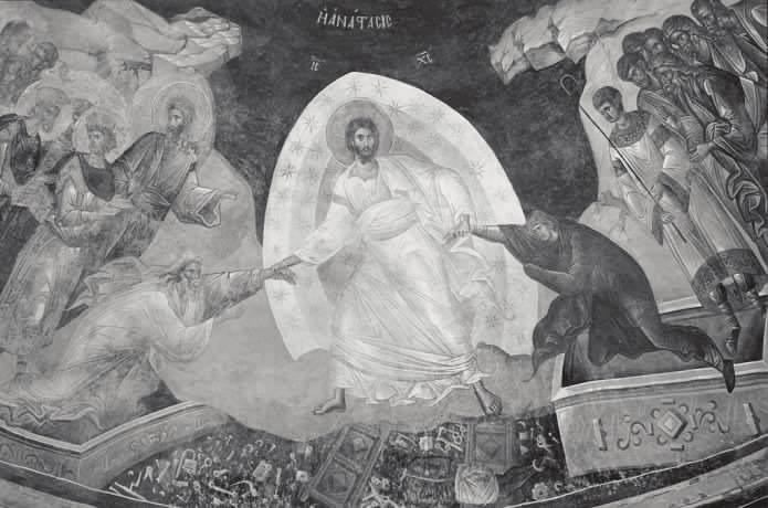 χωρᾶμε θαρρετά στήν ζωή, γιατί ἀτενίζουμε τήν εἰκόνα τοῦ ἀναστημένου Ἰησοῦ Χριστοῦ μας καί παίρνουμε δύναμη καί γινόμαστε καί ἐμεῖς ἀναστημένοι καί νικητές.