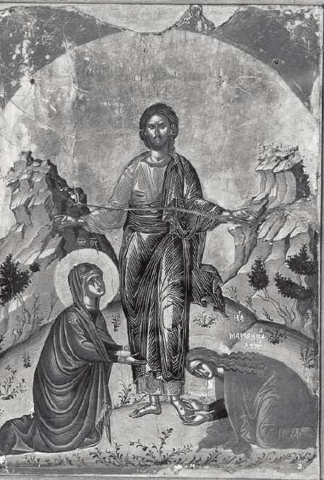 4. Νά χαροῦμε ἀκόμη μέ τήν Κυρία Θεοτόκο γιά τήν ἀνάσταση τοῦ Χριστοῦ, ὅπως χάρηκαν μαζί Της καί οἱ Μυροφόρες γυναῖκες, πού θά ἑορτάσουμε τήν ἄλλη Κυριακή, ἡ Μαγδαληνή Μαρία, ἡ Σαλώμη καί ἡ Ἰωάννα.