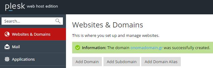 Στα Hosting Settings, επειδή θέλουμε το site μας να εμφανίζεται απευθείας όταν πληκτρολογούμε το domain, αφήνουμε την προεπιλογή, ενώ στο Preferred domain είναι επιλέγουμε το www.onomadomain.gr.