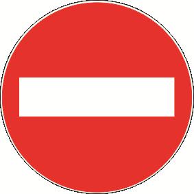 Znak se izvodi najmanje s razredom retrorefleksije RA2; Prometni znak B04 5) prometni znak zabrana prometa za sva motorna vozila osim za