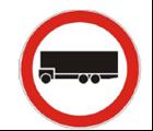 koja vuku prikljuĉno vozilo (B11) oznaĉava cestu ili dio ceste na kojoj je zabranjen promet za sva motorna vozila koja vuku prikljuĉno vozilo; Prometni znak B11 12) prometni znak zabrana prometa za