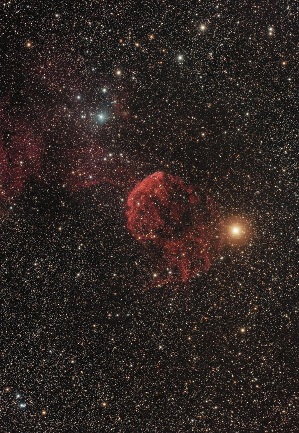 Meglica IC 443 v ozvezdju