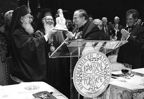 top left) His All Holiness surprised