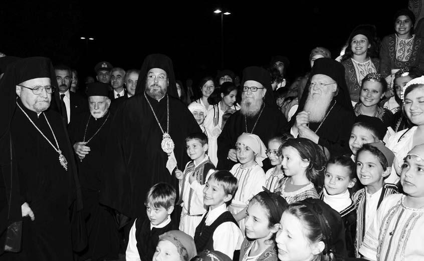 (Clockwise from top) Children of the parish