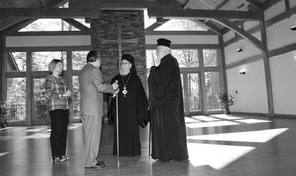Your Eminence, please accept this Engolpio with our prayers that you wear it for many years as our Archbishop. The second gift will remain here.
