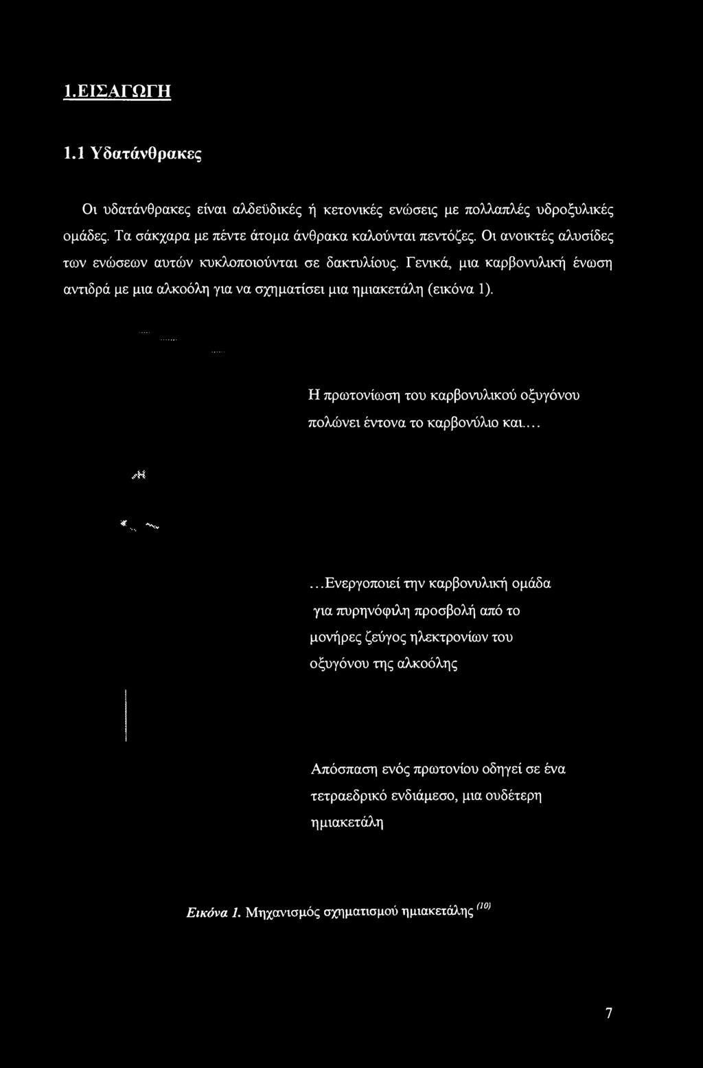 Η πρωτονίωση του καρβονυλικού οξυγόνου πολώνει έντονα το καρβονύλιο και... Μ *... -"'Vv.