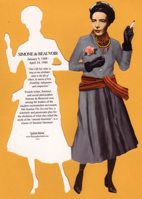 Simon de Beauvoir Το Δεύτερο Φύλο (1949) Καταστατικό κείμενο της φεμινιστικής σκέψης - κρίσιμη συνεισφορά στη φεμινιστική θεωρία του "δεύτερου κύματος".