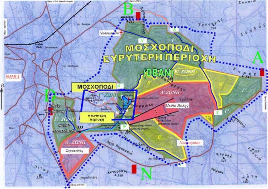 Ψηλορράχη» με υψόμετρο 406 μέτρα και γεωγραφικές συντεταγμένες: φ=38ο 18 49 βόρειο πλάτος και λ=23ο 22 25 ανατολικό (Βλαχογιάννης, 2005).