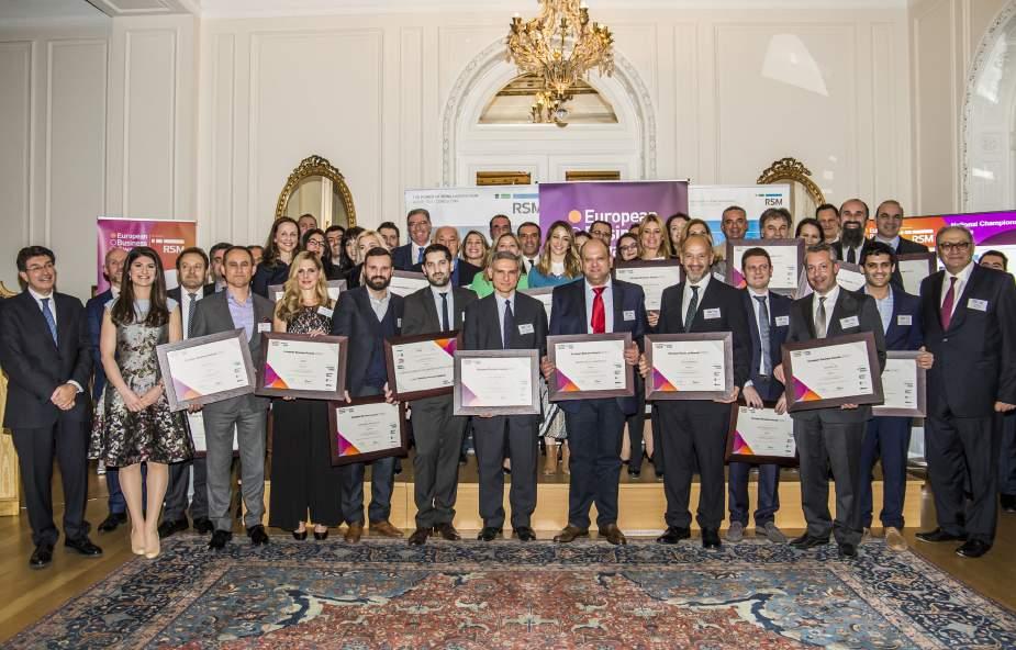 Η RSM Ελλάδος βράβευσε τους 38 National Champions για τα European Business Awards 2016/17 sponsored by RSM Για 10η συνεχή χρονιά η RSM Ελλάδος βράβευσε σε μια ξεχωριστή εκδήλωση τους 38 National