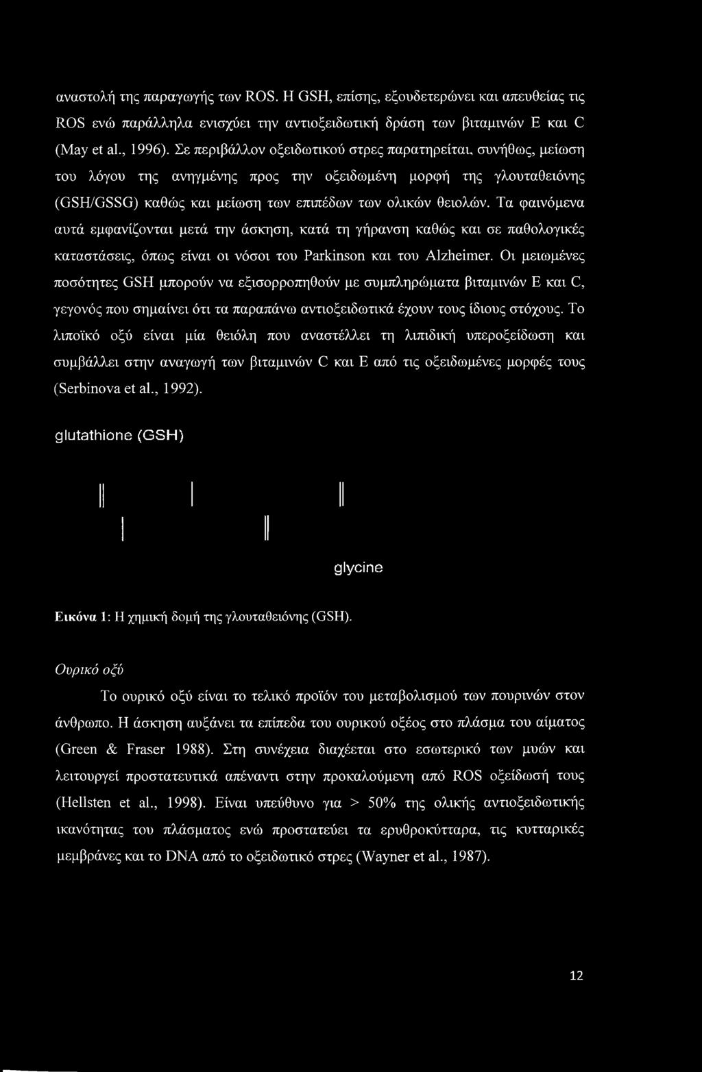 Τα φαινόμενα αυτά εμφανίζονται μετά την άσκηση, κατά τη γήρανση καθώς και σε παθολογικές καταστάσεις, όπως είναι οι νόσοι του Parkinson και του Alzheimer.