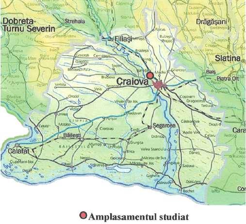 Din punct de vedere geomorfologic, teritoriul zonei Craiova corespunde colinelor subcarpatice, ale caror altitudini absolute variaza intre 200 450 m, altitudini ce scad brusc de la NV catre SE.
