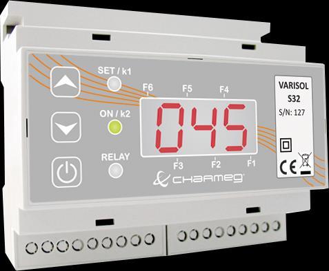VARISOL-S32 Διαφορικός Ελεγκτής Ηλιακών 2 ή 3 Αισθητήριων με Έλεγχο Βοηθητικής Πηγής & Οδήγηση