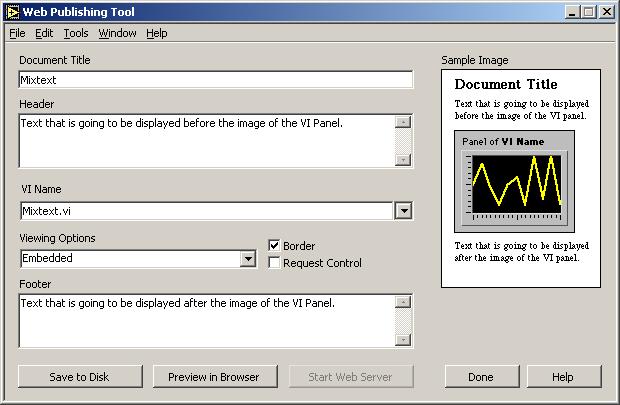 Tools Web Publishing Tool Στην