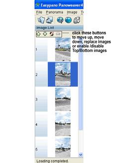 3.3. Επεξεργασία εικόνας. Το Panoweaver 4,00 επιτρέπει στο χρήστη να επεξεργαστεί τις φορτωμένες εικόνες προκειμένου να δημιουργηθούν πανοράματα με ακρίβεια.