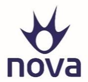 Τιμοκατάλογος υπηρεσιών Nova SAT 20 & Nova2play SAT Υπηρεσία Nova SAT 20 Nova2play SAT Nova2play SAT & Nova 12 Ώρες Κλήσεις προς Κινητά Μηνιαίο πάγιο 30,14 38,21 35,18 * 48,29 40,22 * Τέλος