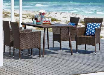 - VESTLI ΜΠΙΣΤΡΌ ΣΕΤ Σετ τραπεζιού, Π60 x Μ60 x Υ72 cm, που συνδυάζεται με 2 καρέκλες από γαλβανισμένο ατσάλι και