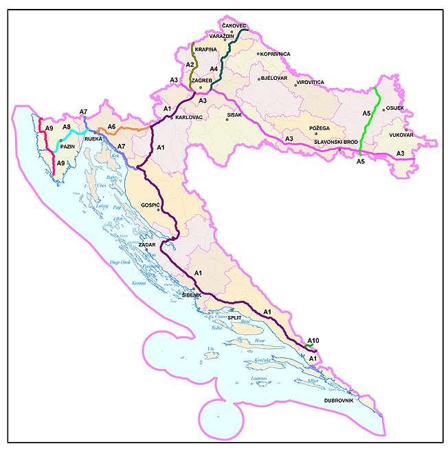 Autocesta A1 Najdulja je autocesta u Hrvatskoj, proteže se na 465,5 kilometara.