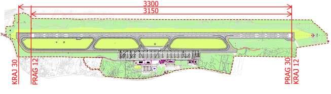Objavljene duljine za uzletno-sletnu stazu zračne luke Dubrovnik su: Podaci iz AIP