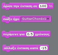 Εισάγετε δυο ήχους από τον κατάλογο Music Loops και δοκιμάστε τους με το play. 3. Εισάγετε τον ήχο 14 Αίας από τον κατάλογο Υλικό\Ήχοι. Ποιο πρόβλημα προέκυψε;...... Επίλυση προβλήματος:......... 4.