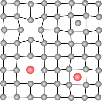 49. mittehomogeenne laienemine tahkises vakants interstitsiaal kiirgus- ja värvitsentrid kristallis potentsiaalselt kristalli iga defekti (eriti lisandiaatomite) asukohas võib kujuneda sobilik