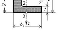 Za slučajeve date na slici 5a-d daj pravce glavnih osa inercije, ako tačka C predstavlja težište površi, a za slike 5e-h utvrdi znak centrifugalnog momenta inercije I xy u odnosu na ose date na